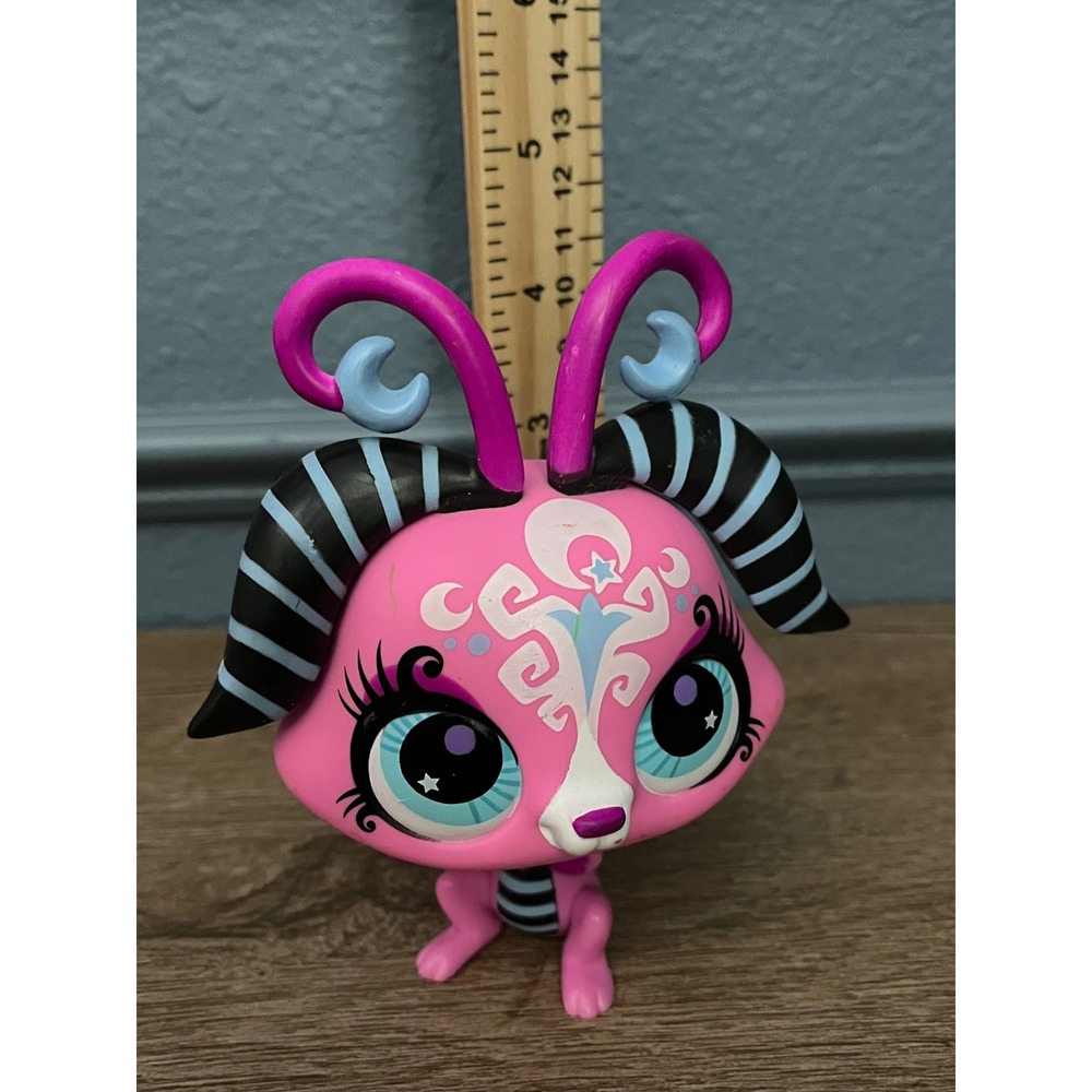 Littlest Pet Shop LPS Pink Butterfly Dog Custom Toy Figure
